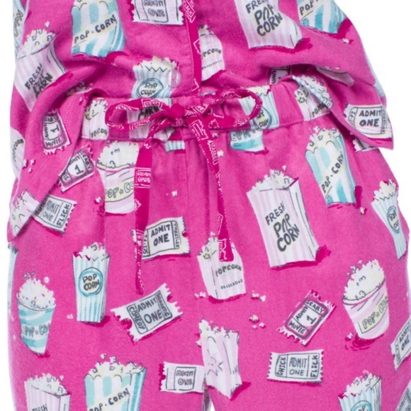 munki munki Women Pajama Set Classic Flannel Pink - Picture 6 of 7